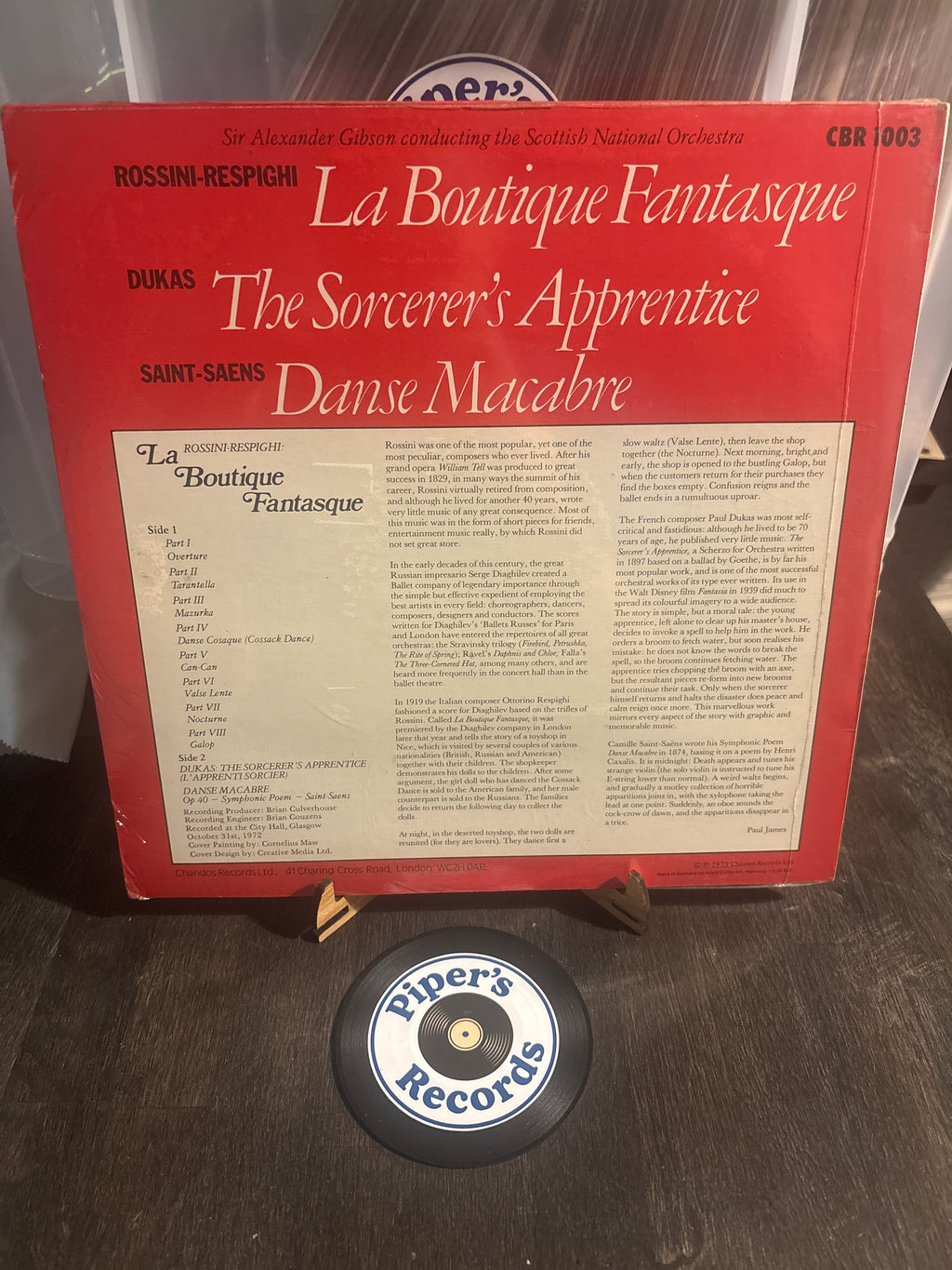 The Scottish National Orchestra – La Boutique Fantasque / The Sorcerer’s Apprentice / Danse Macabre (CBR1003)