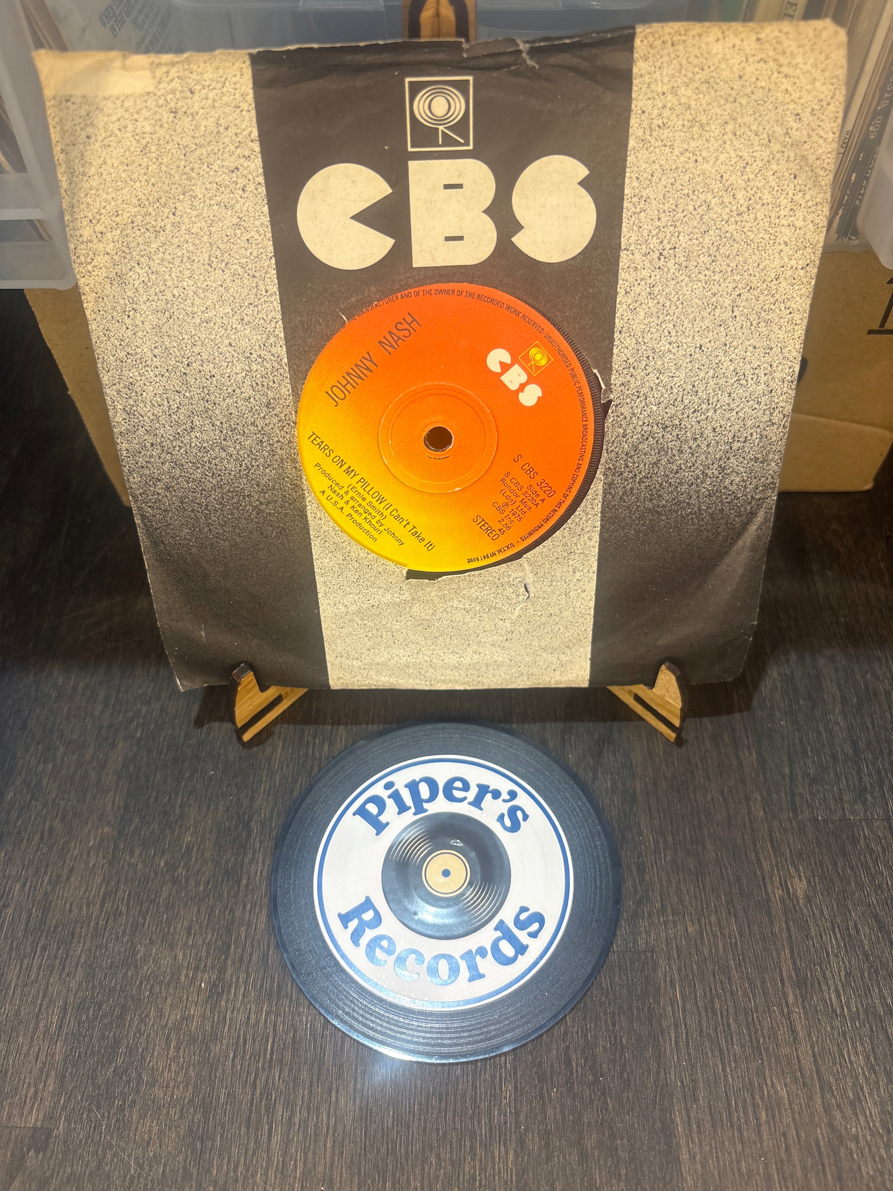 Johnny Nash – Tears On My Pillow (I Can Take It) / Beautiful Baby (CBS 3220)