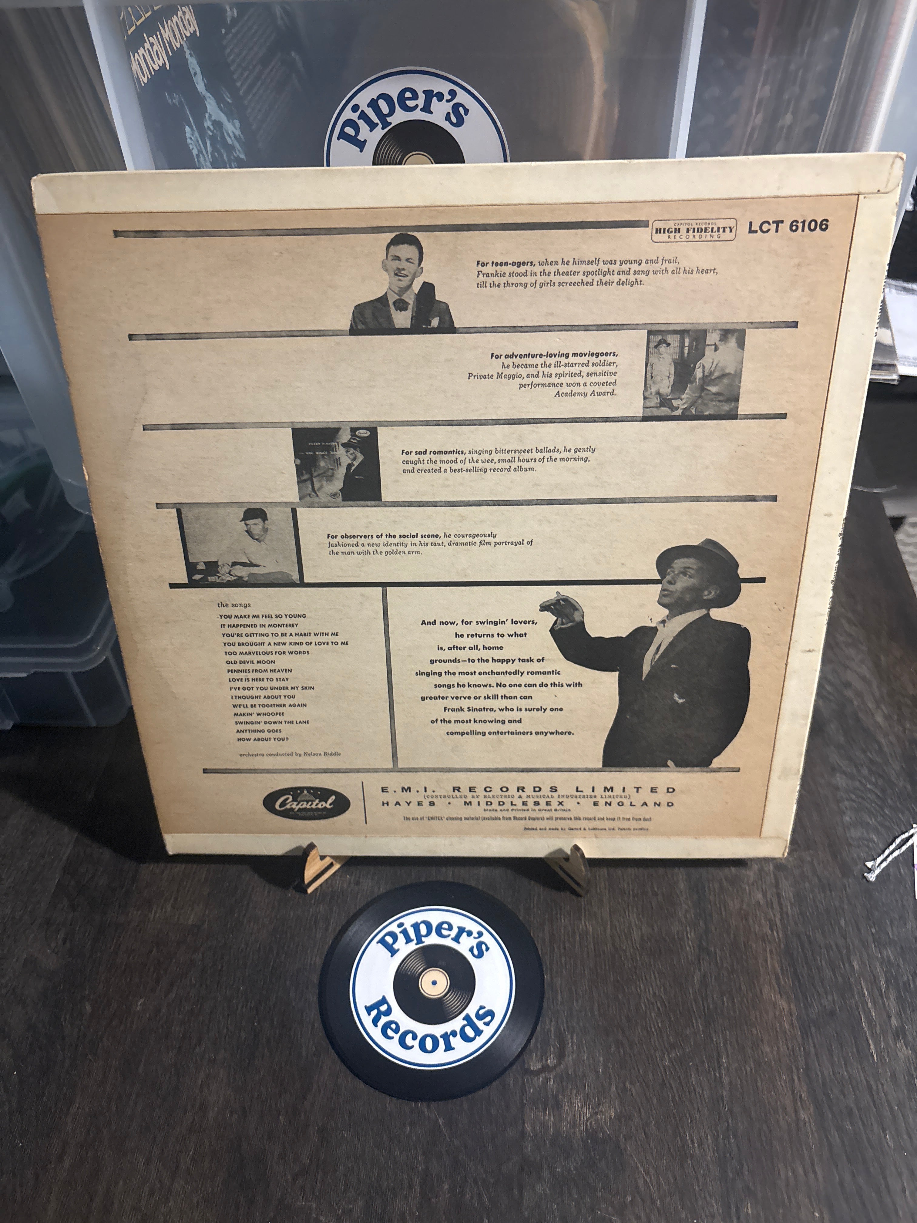 Frank Sinatra – Songs for Swingin’ Lovers! UK Mono LP