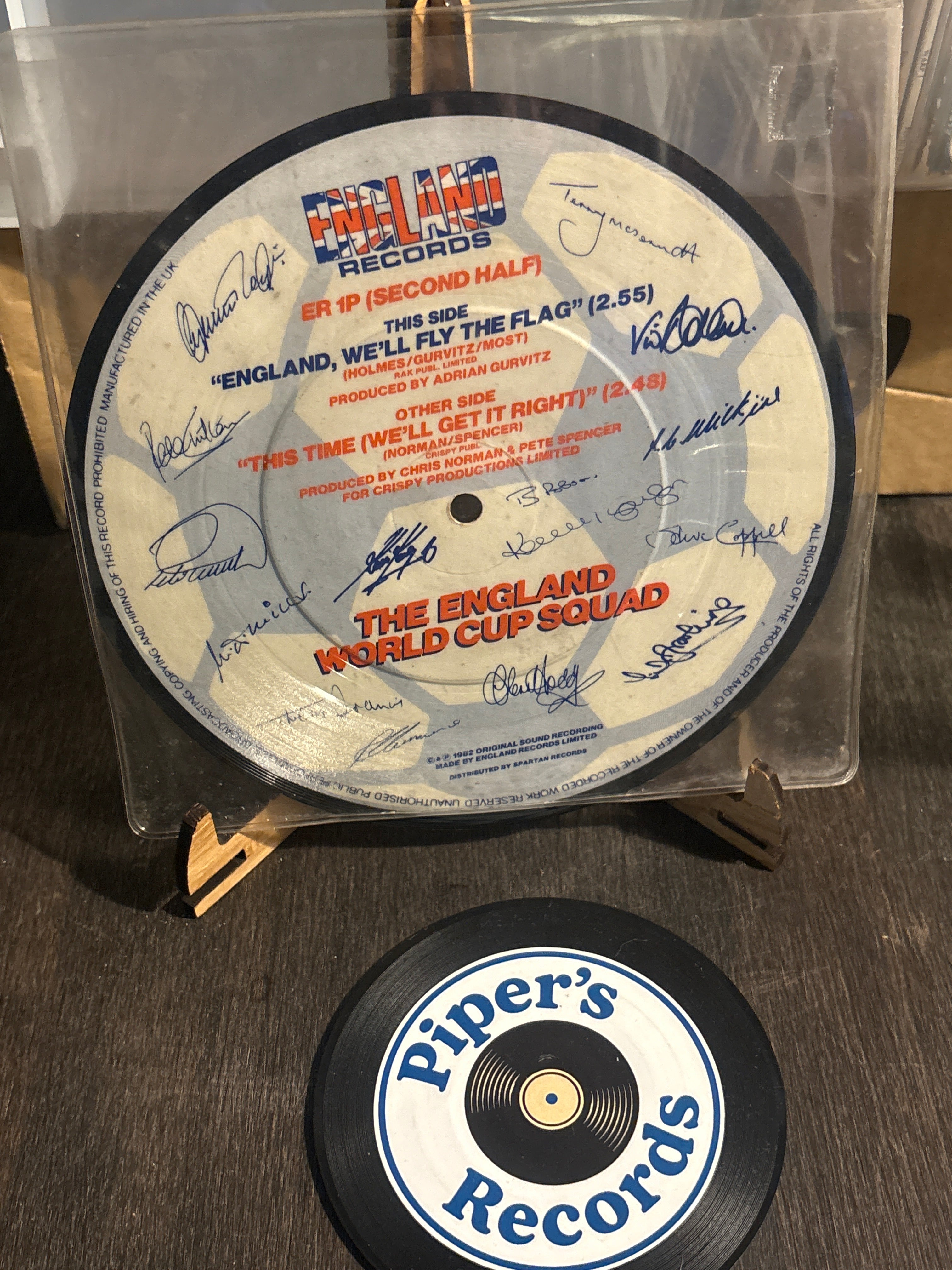 England World Cup Squad – This Time (We’ll Get It Right) (1982 UK 7" Picture Disc)