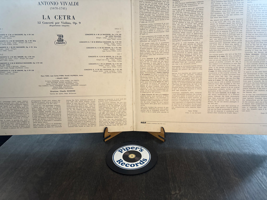 Antonio Vivaldi – La Cetra (Complete Op. 9 Violin Concertos) – 2×LP