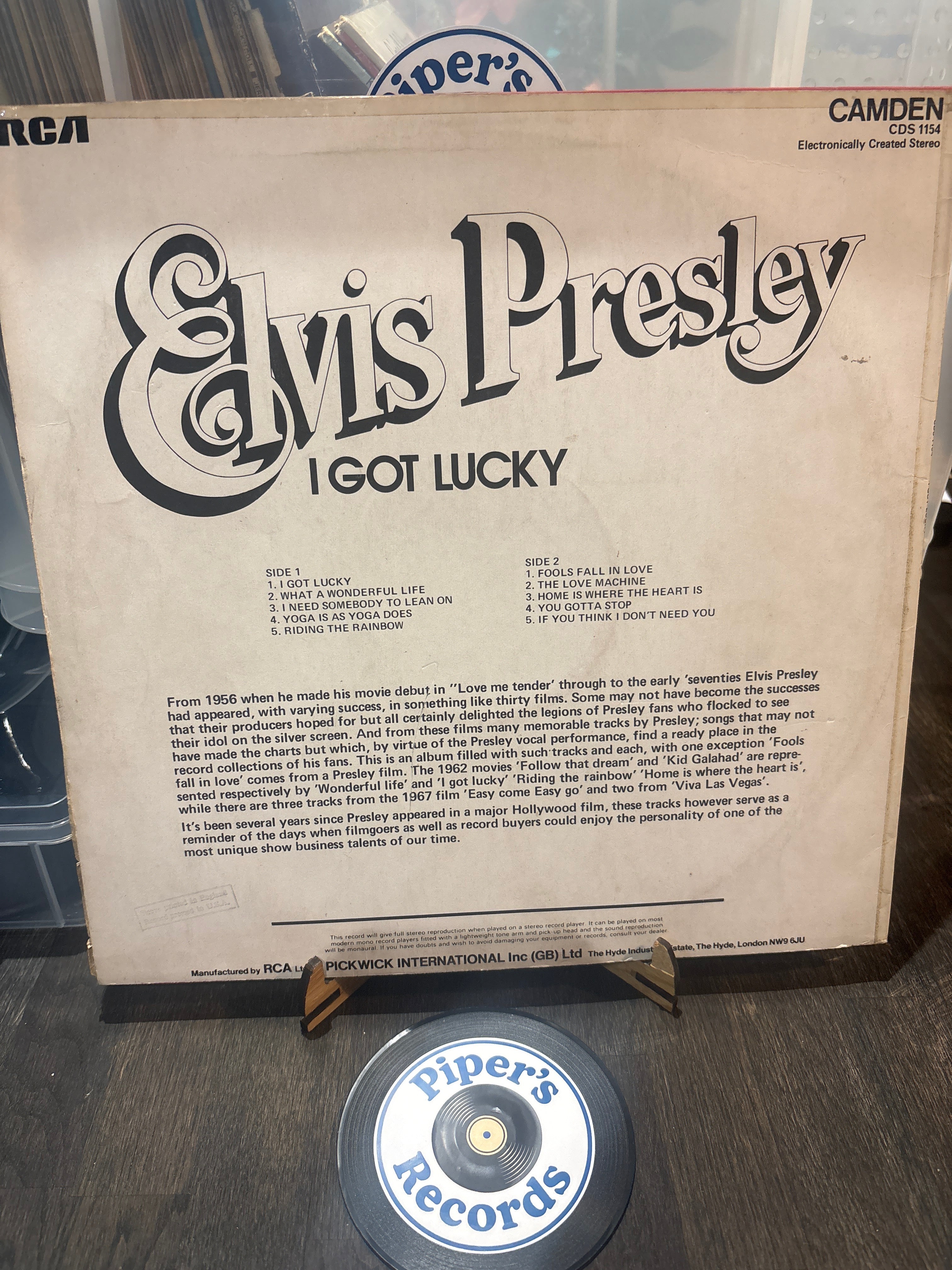 Elvis Presley – I Got Lucky (1971 UK LP)