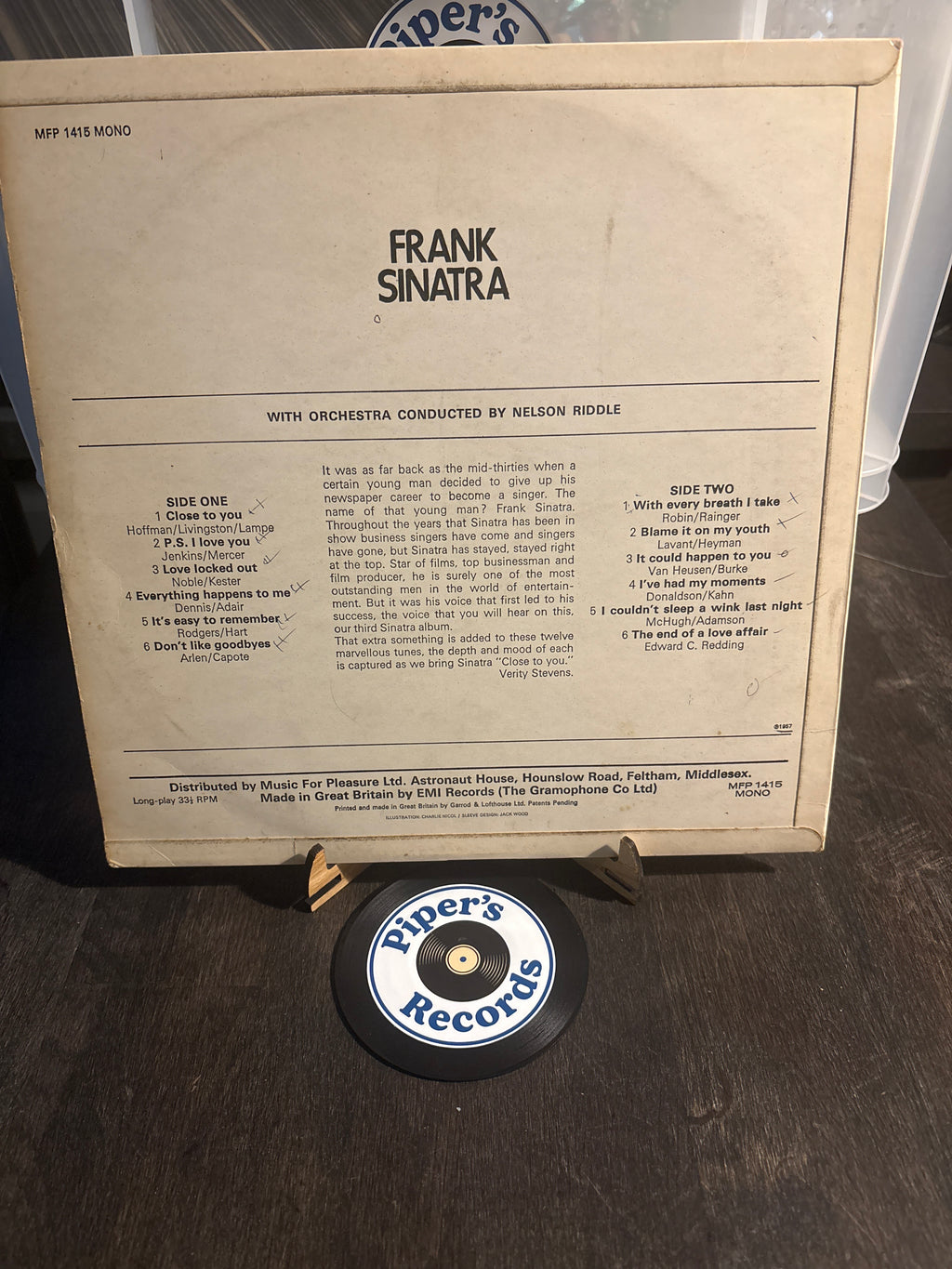 Frank Sinatra – Close To You (LP)