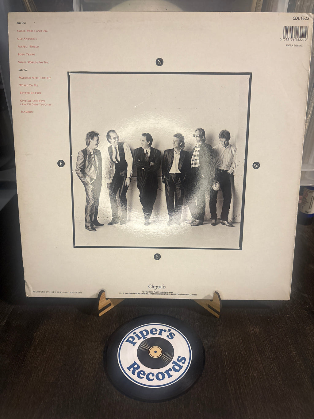 Huey Lewis & The News – Small World (1988 UK LP)
