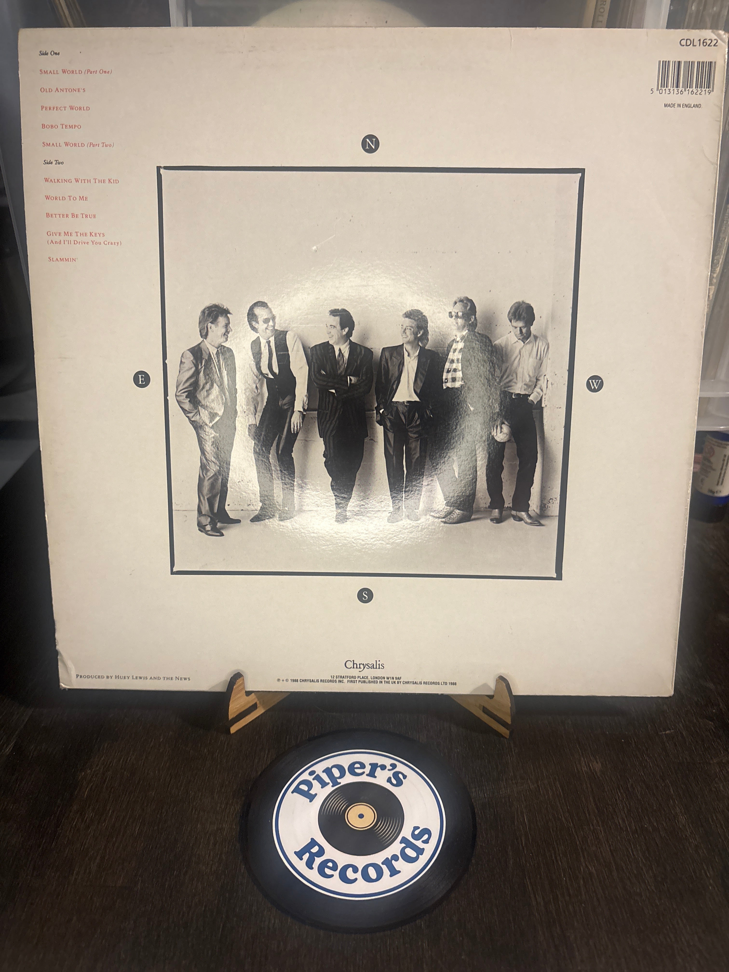 Huey Lewis & The News – Small World (1988 UK LP)
