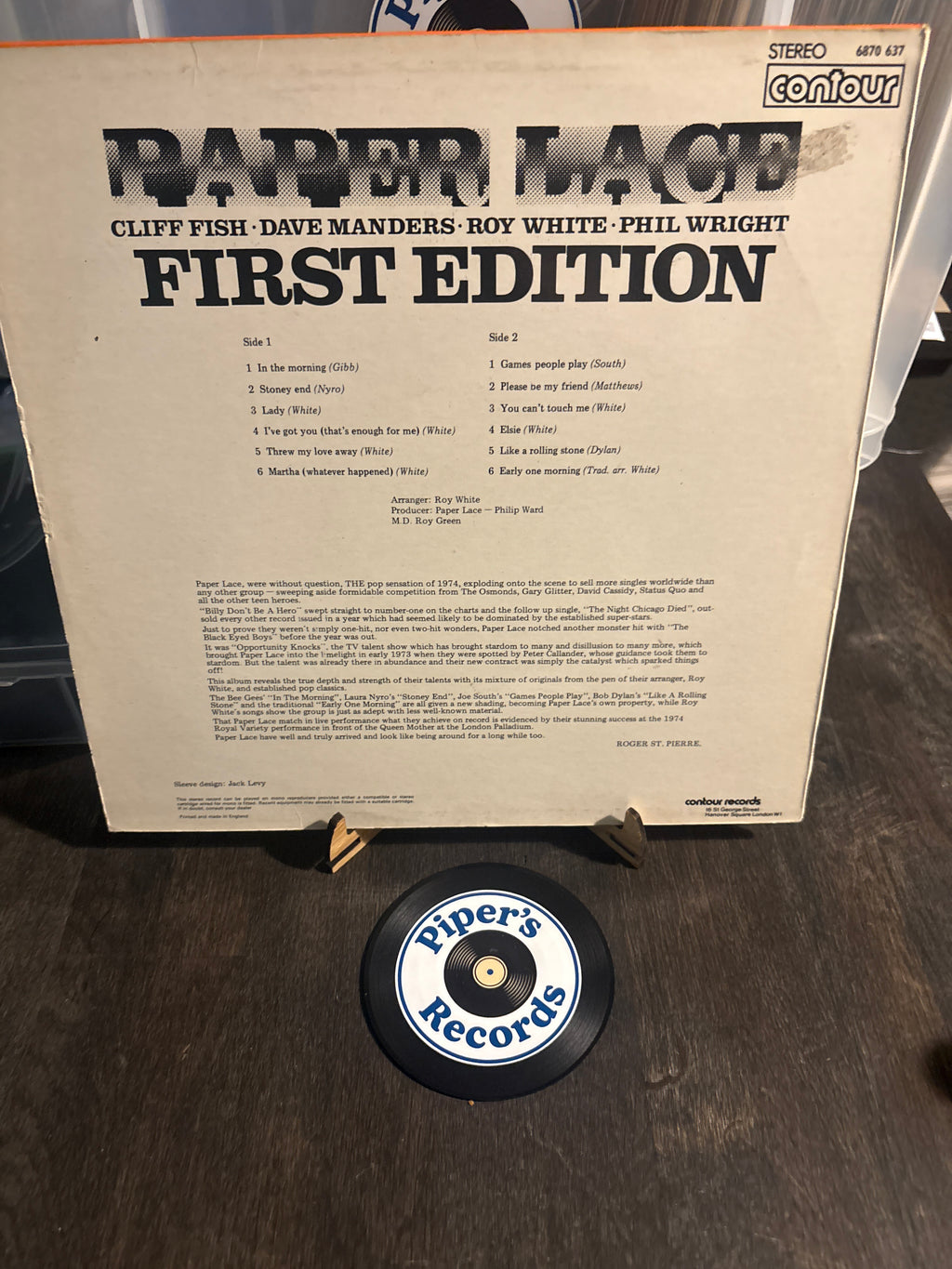 Paper Lace – First Edition (LP, Reissue, Stereo)