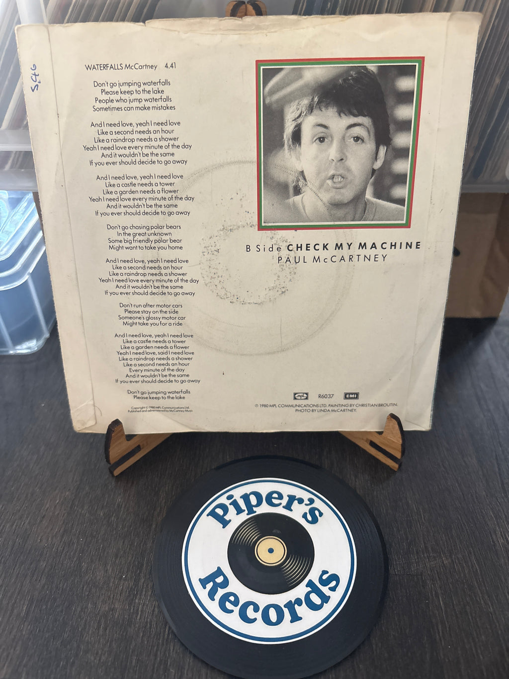 Paul McCartney – Waterfalls (7", Single, 45 RPM)