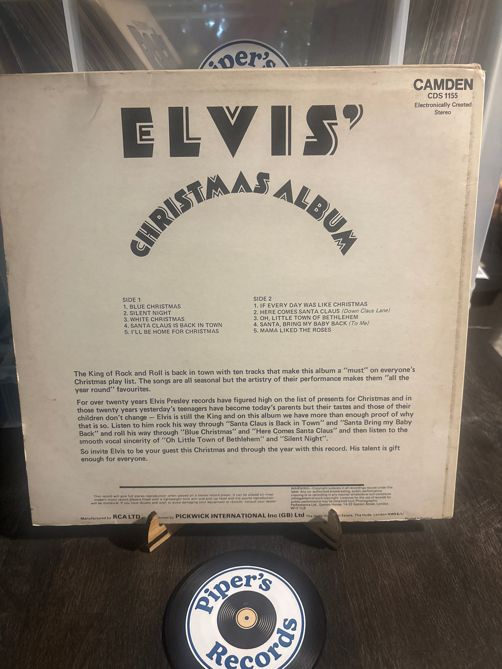 Elvis Presley – Elvis’ Christmas Album (LP, Camden)