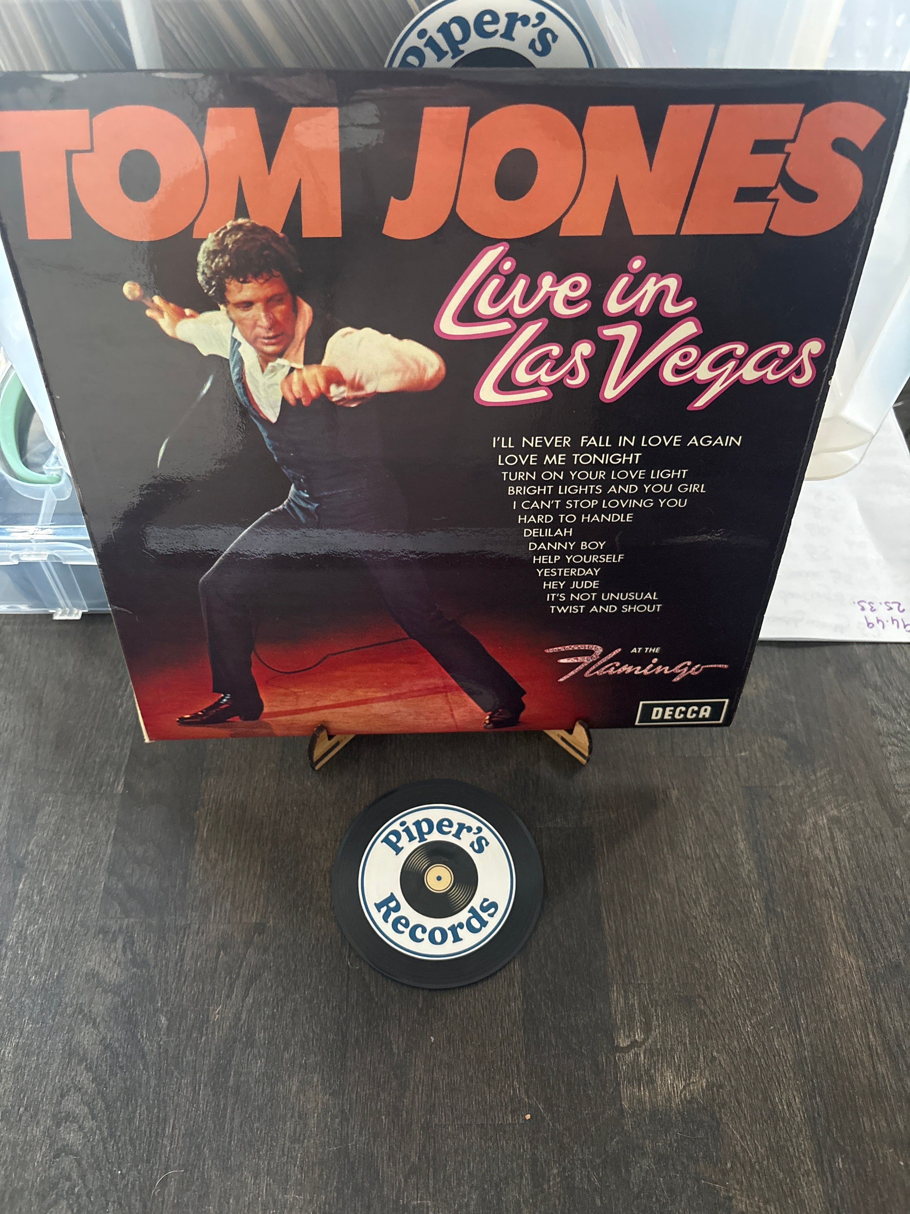 Tom Jones – Live in Las Vegas (LP, Stereo)