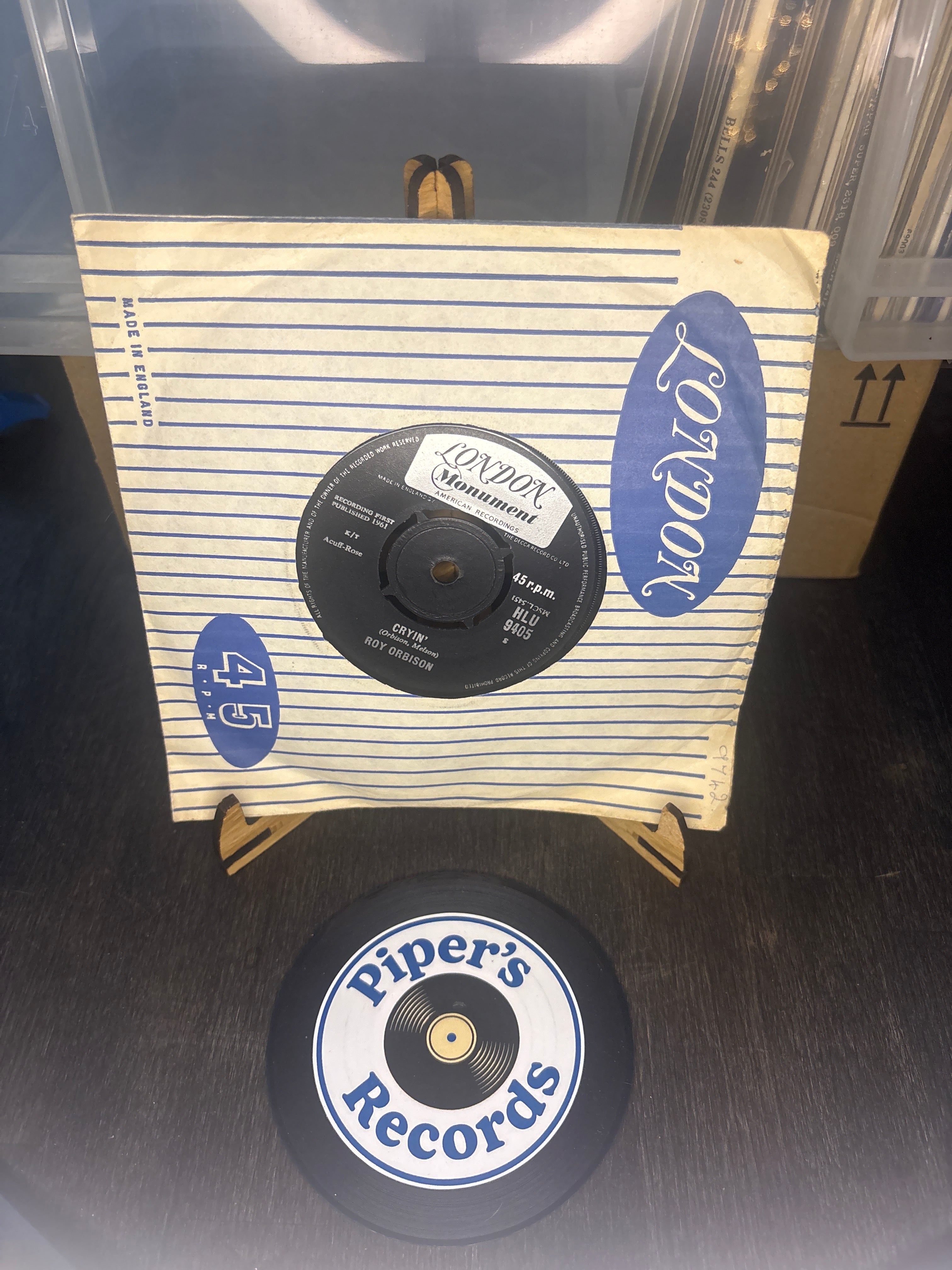 Roy Orbison – Cryin’ (1961 UK 7" Single)