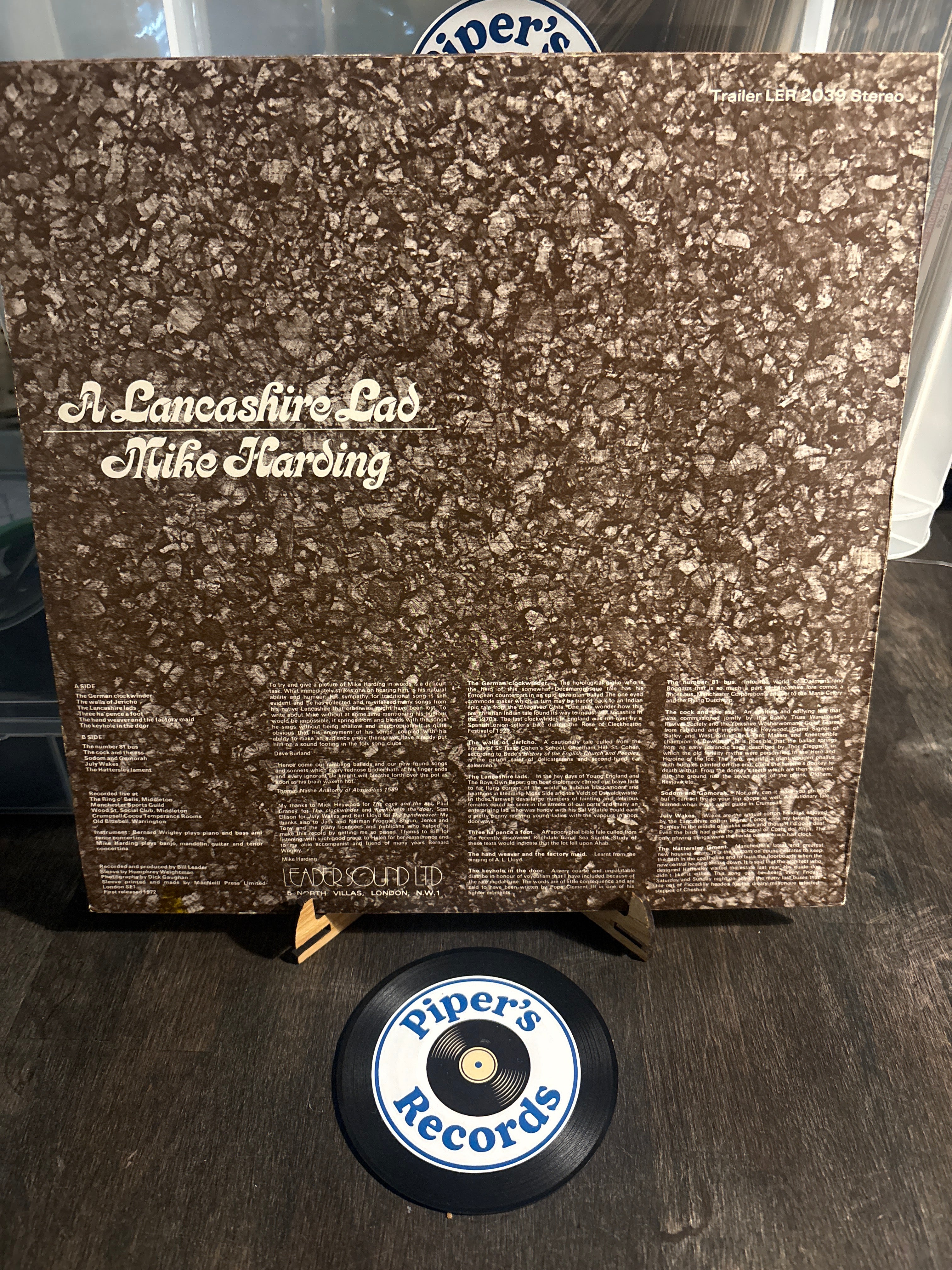 Mike Harding – A Lancashire Lad (LP, 1972, UK)