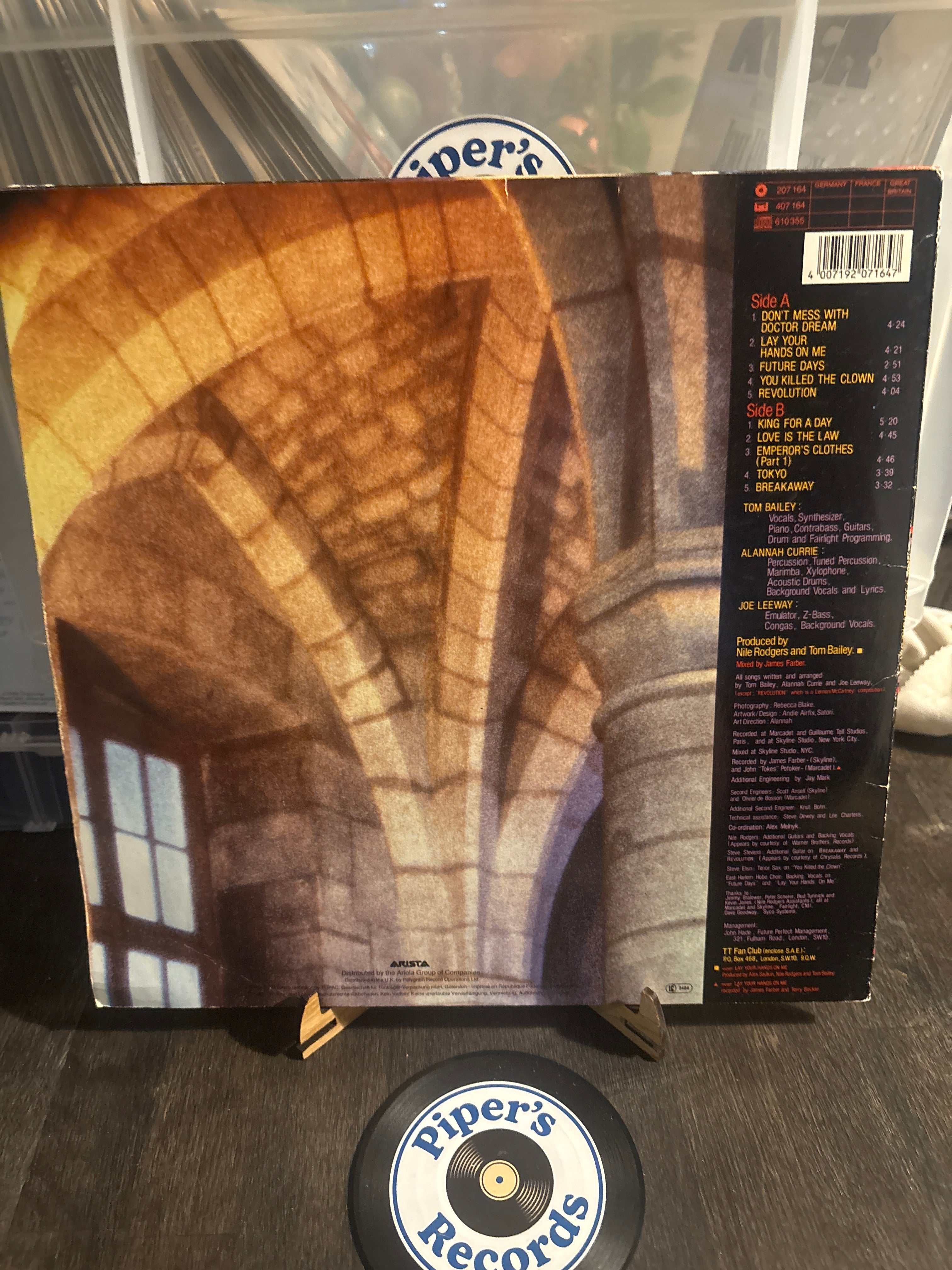 Thompson Twins – Here’s To Future Days (2×LP, 1985 – Arista 207164)