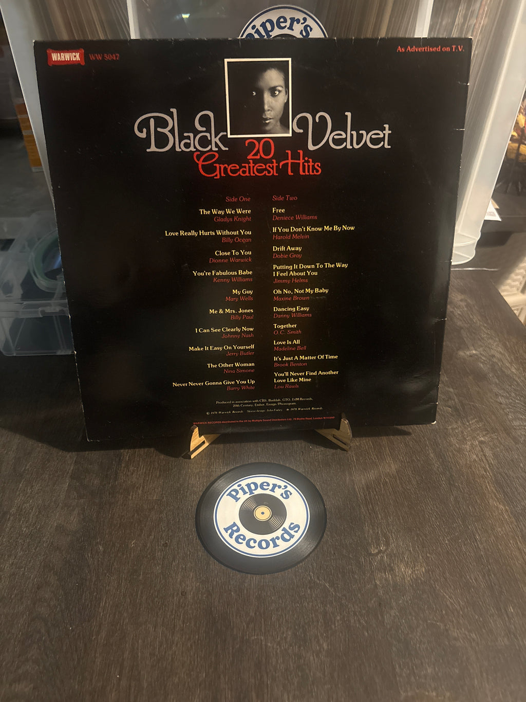 Various Artists – Black Velvet: 20 Greatest Hits (LP, Compilation)