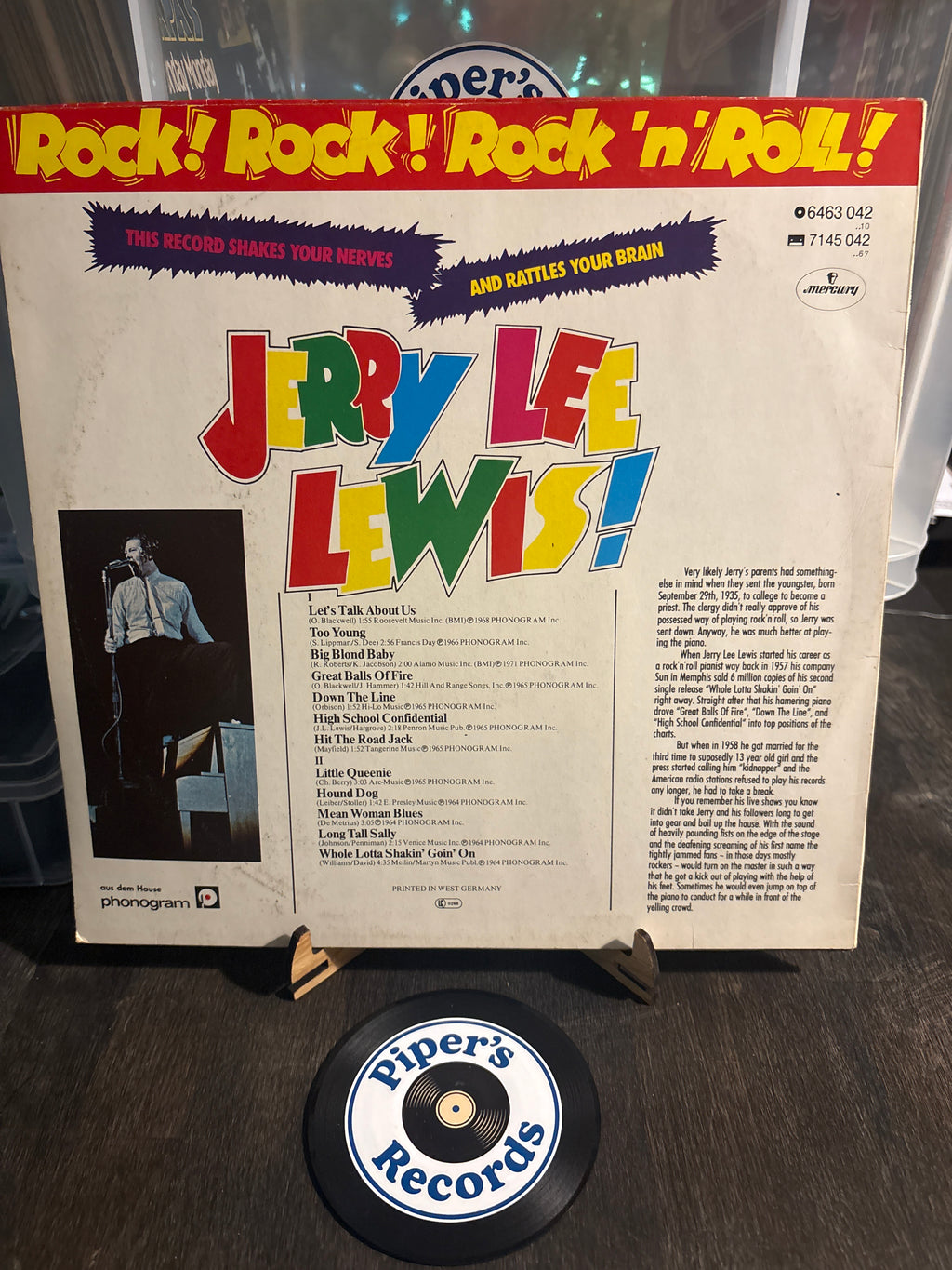 Jerry Lee Lewis – Rock! Rock! Rock ’n’ Roll! (LP, Compilation)