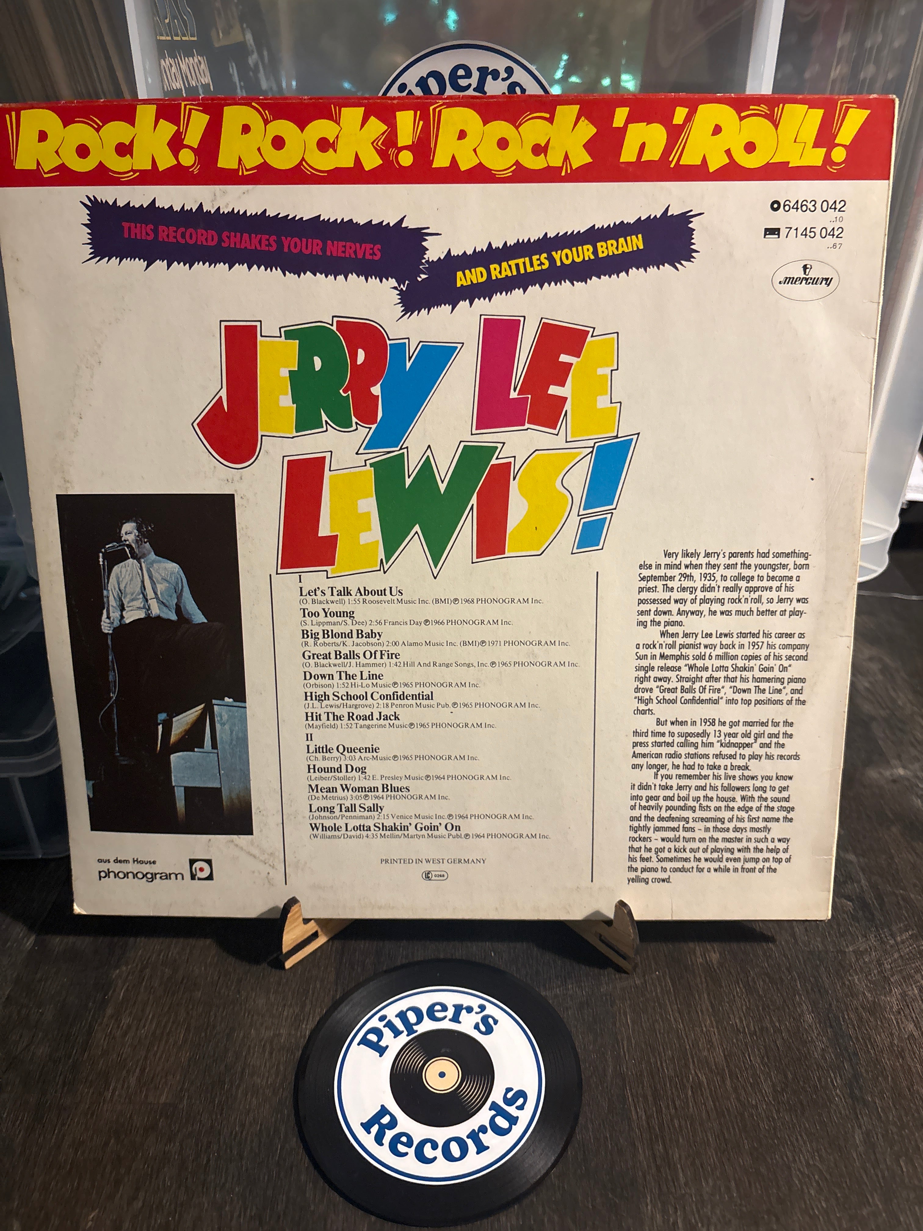 Jerry Lee Lewis – Rock! Rock! Rock ’n’ Roll! (LP, Compilation)