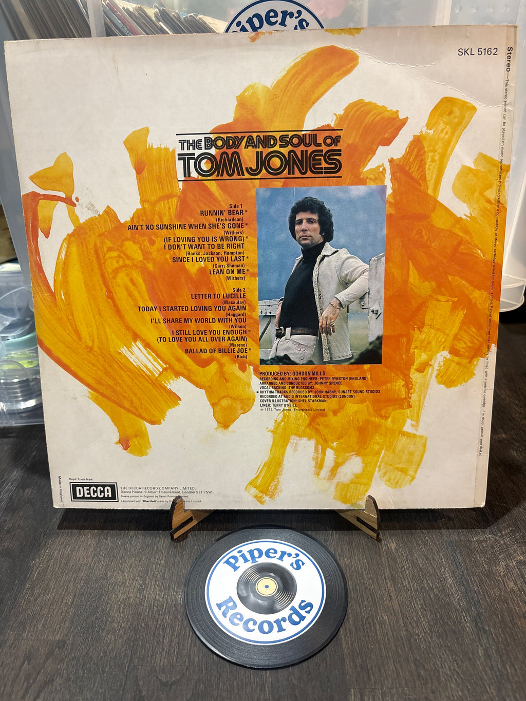 Tom Jones – The Body And Soul Of Tom Jones (LP)