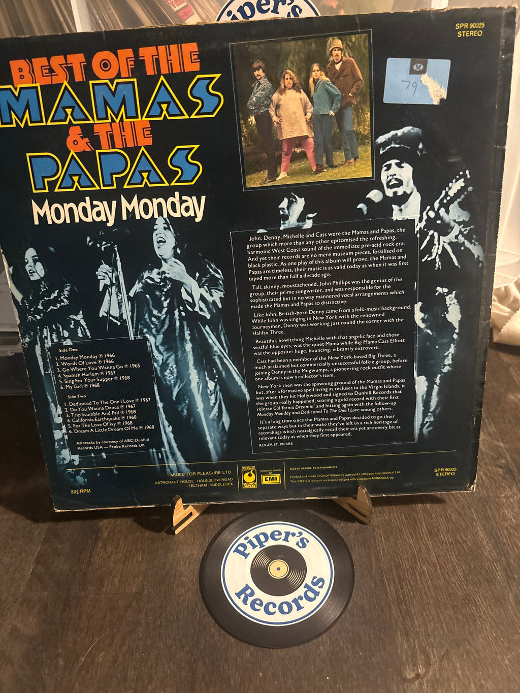 The Mamas & The Papas – Best Of The Mamas & The Papas: Monday Monday (SPR 90025)