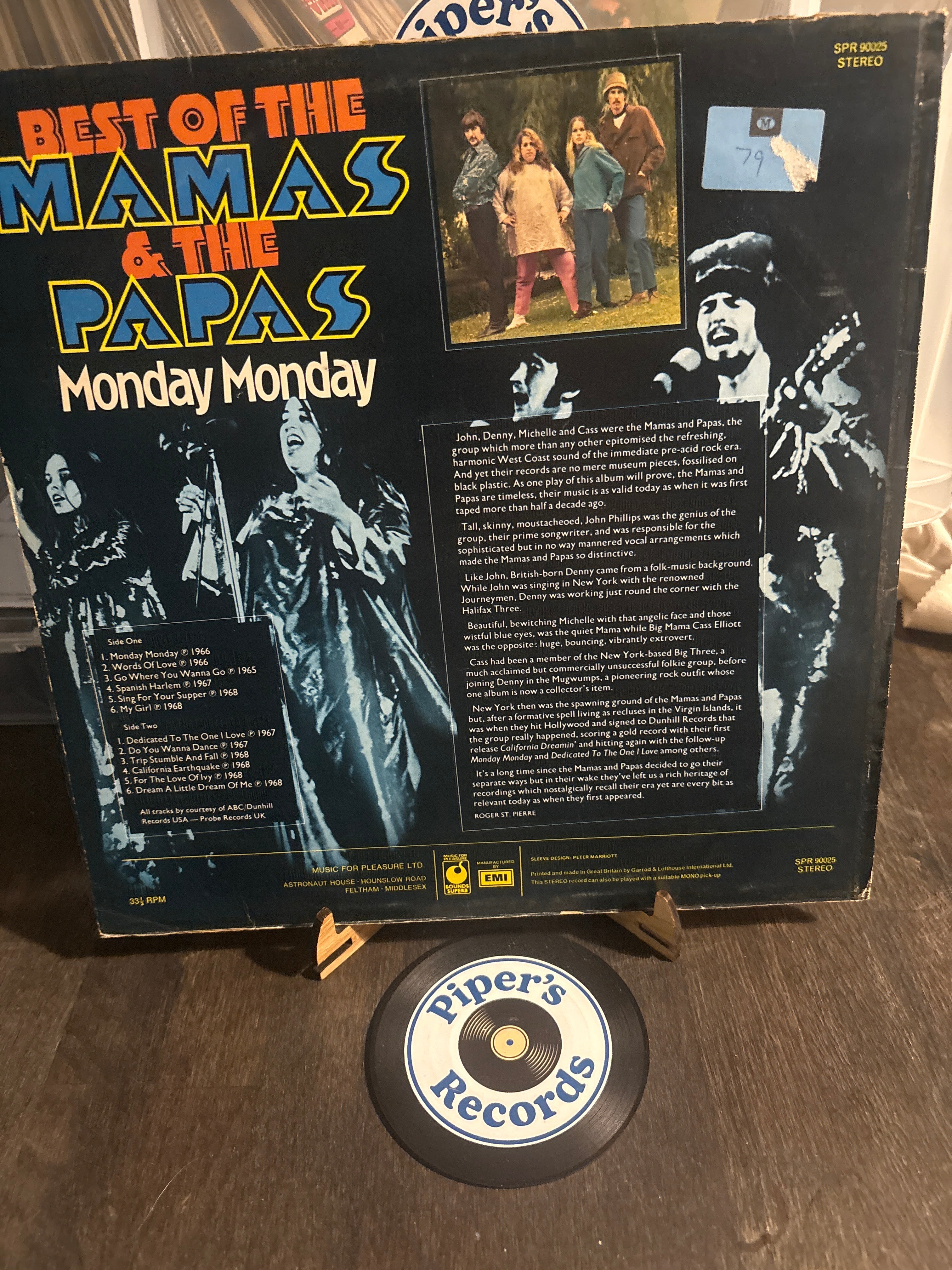 The Mamas & The Papas – Best Of The Mamas & The Papas: Monday Monday (SPR 90025)