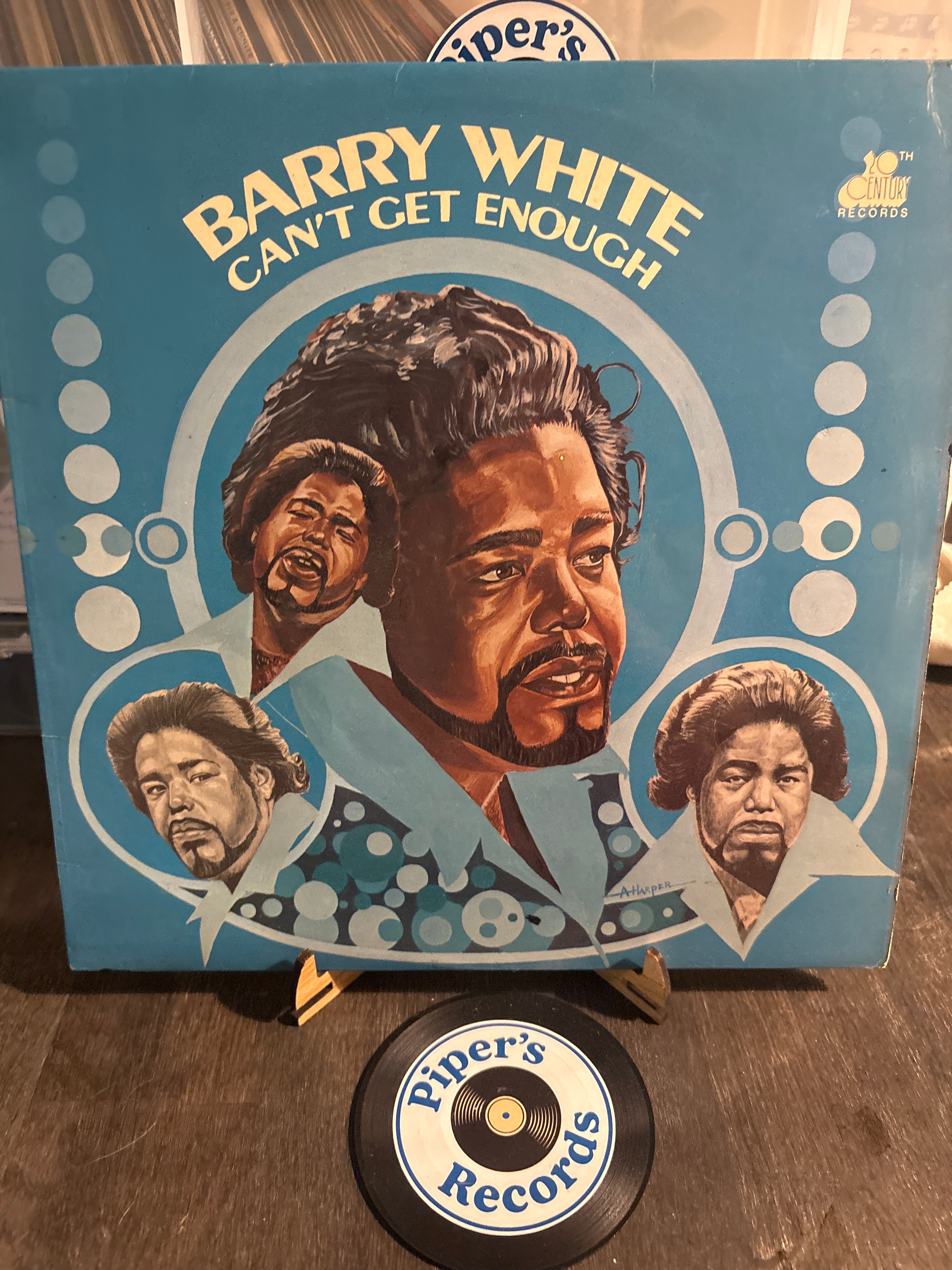 Barry White – Can't Get Enough (1974 UK Pressing, 20th Century Records – BT 444)
