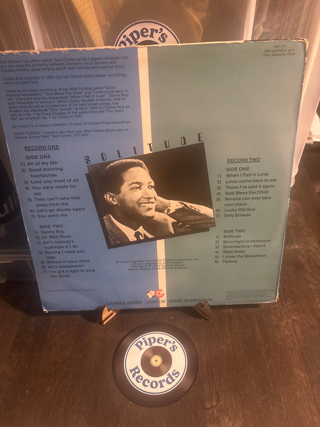 Sam Cooke – Solitude (1984 UK Double LP Compilation)