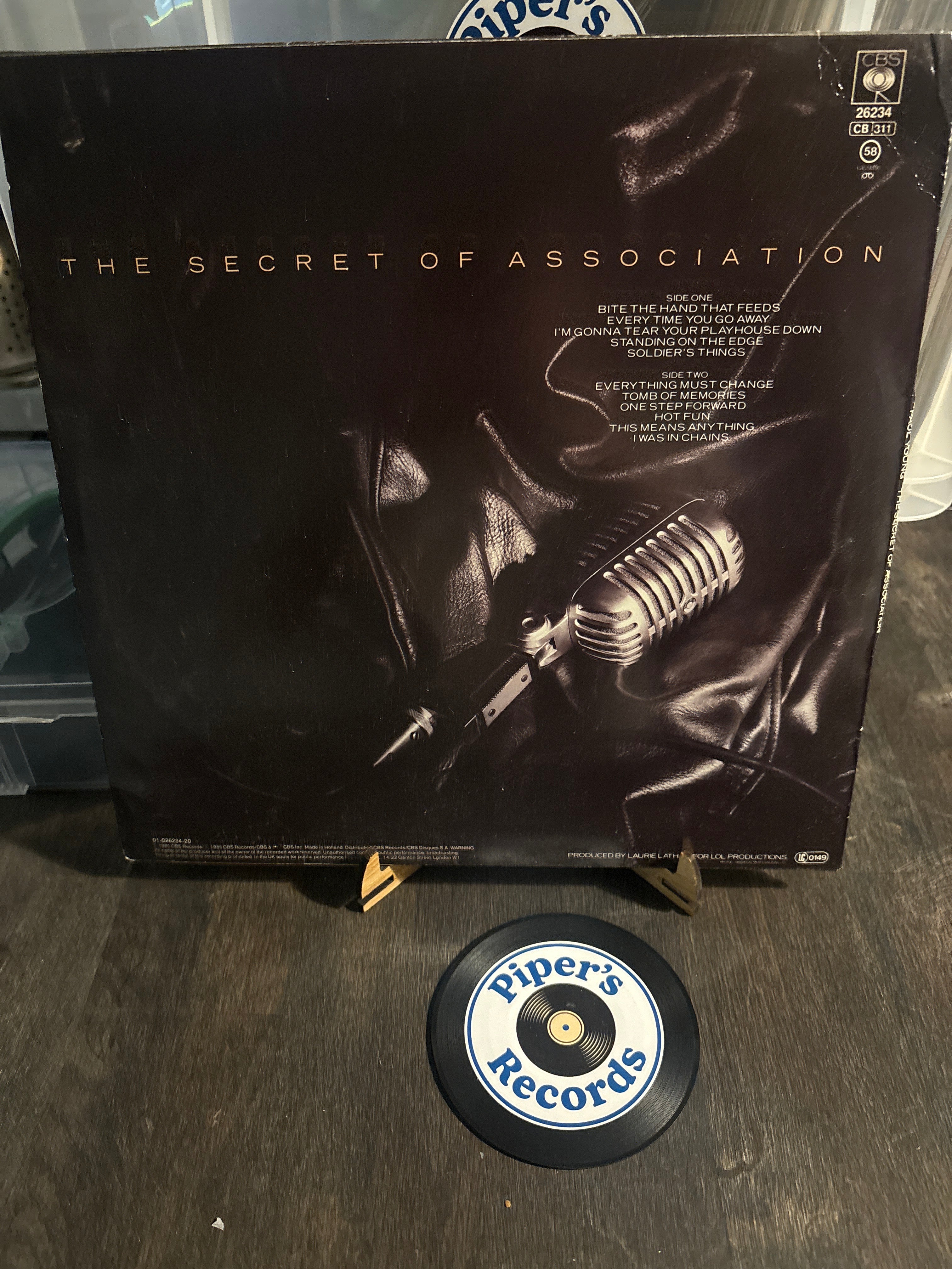 Paul Young – The Secret of Association (LP, Stereo, 1985)