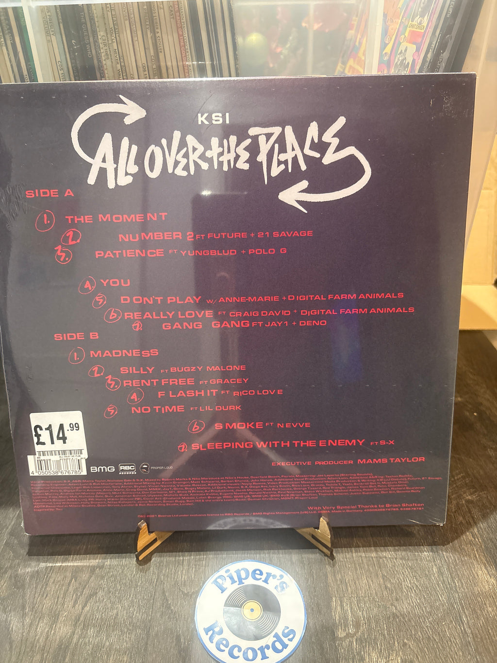 KSI – All Over The Place (Red Transparent Vinyl) – New & Sealed