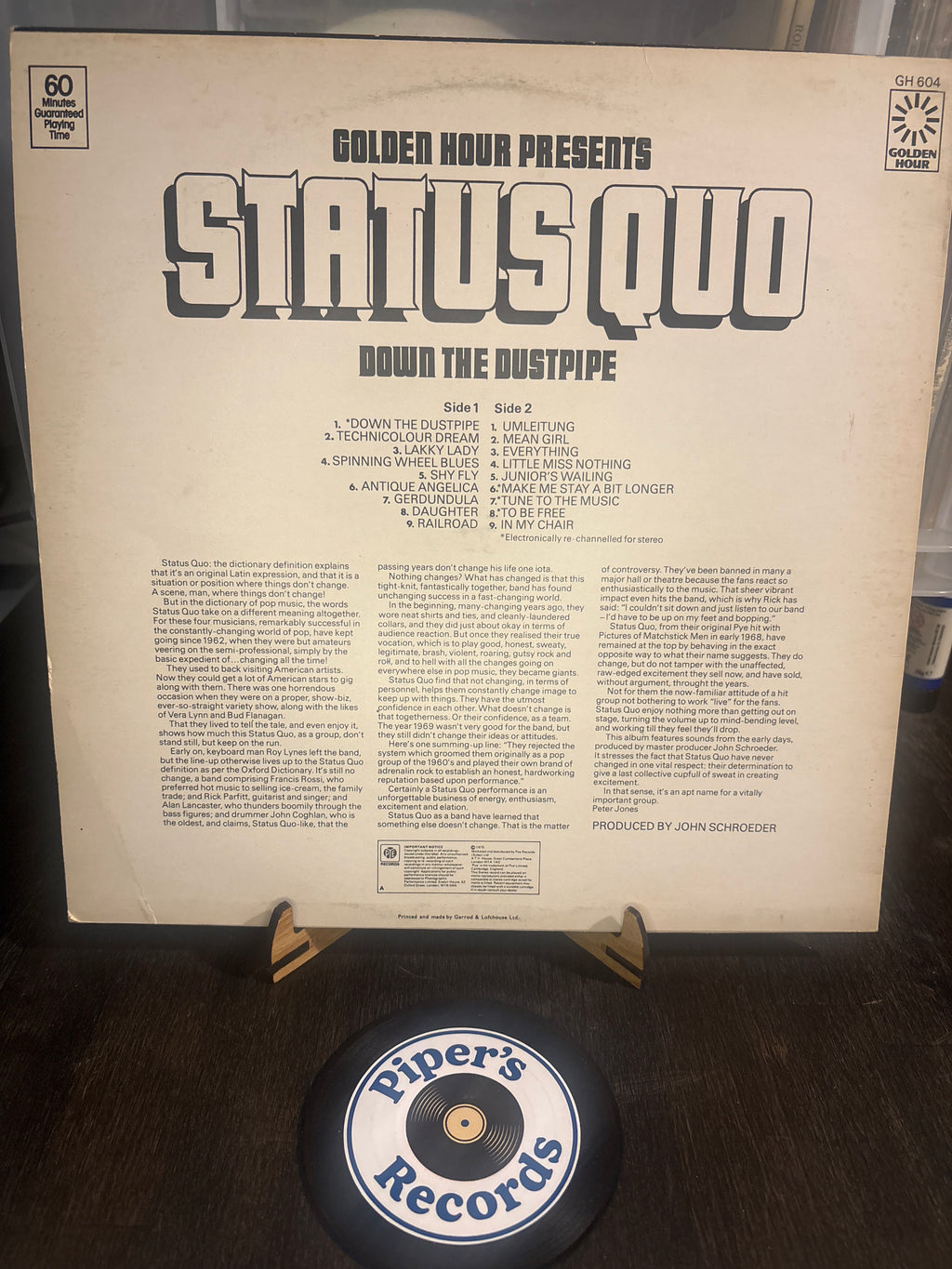 Status Quo – Down The Dustpipe (1975 UK LP)