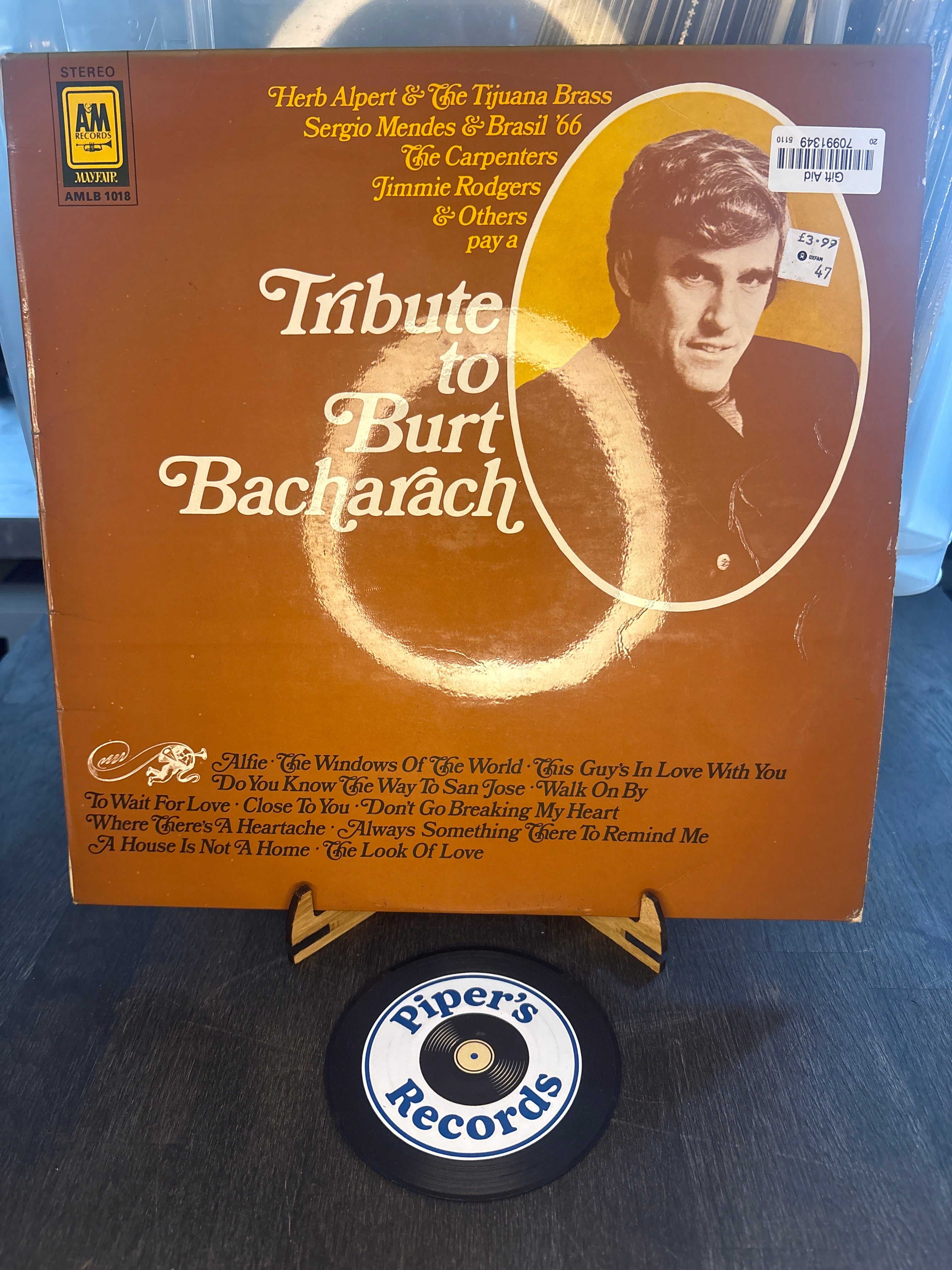 Tribute to Burt Bacharach – Various Artists (1970 UK LP)