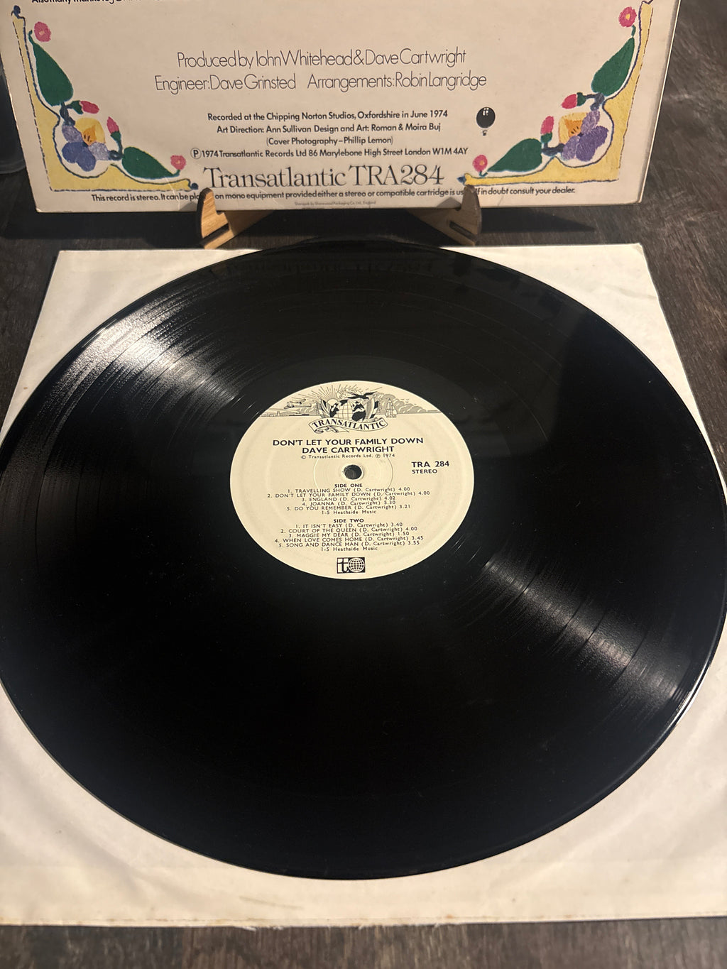 Dave Cartwright – Don’t Let Your Family Down (LP, 1974, UK)