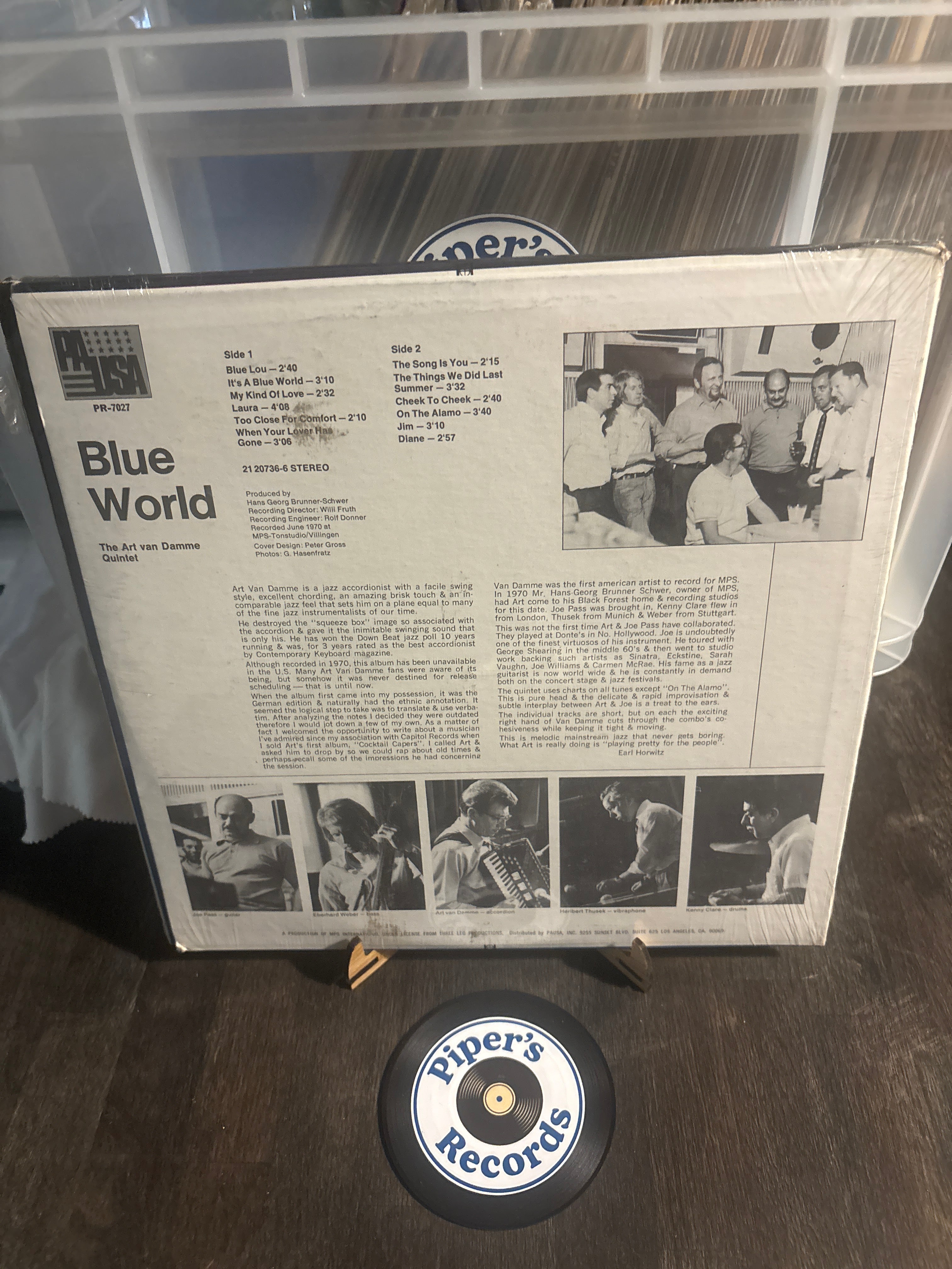 The Art Van Damme Quintet – Blue World