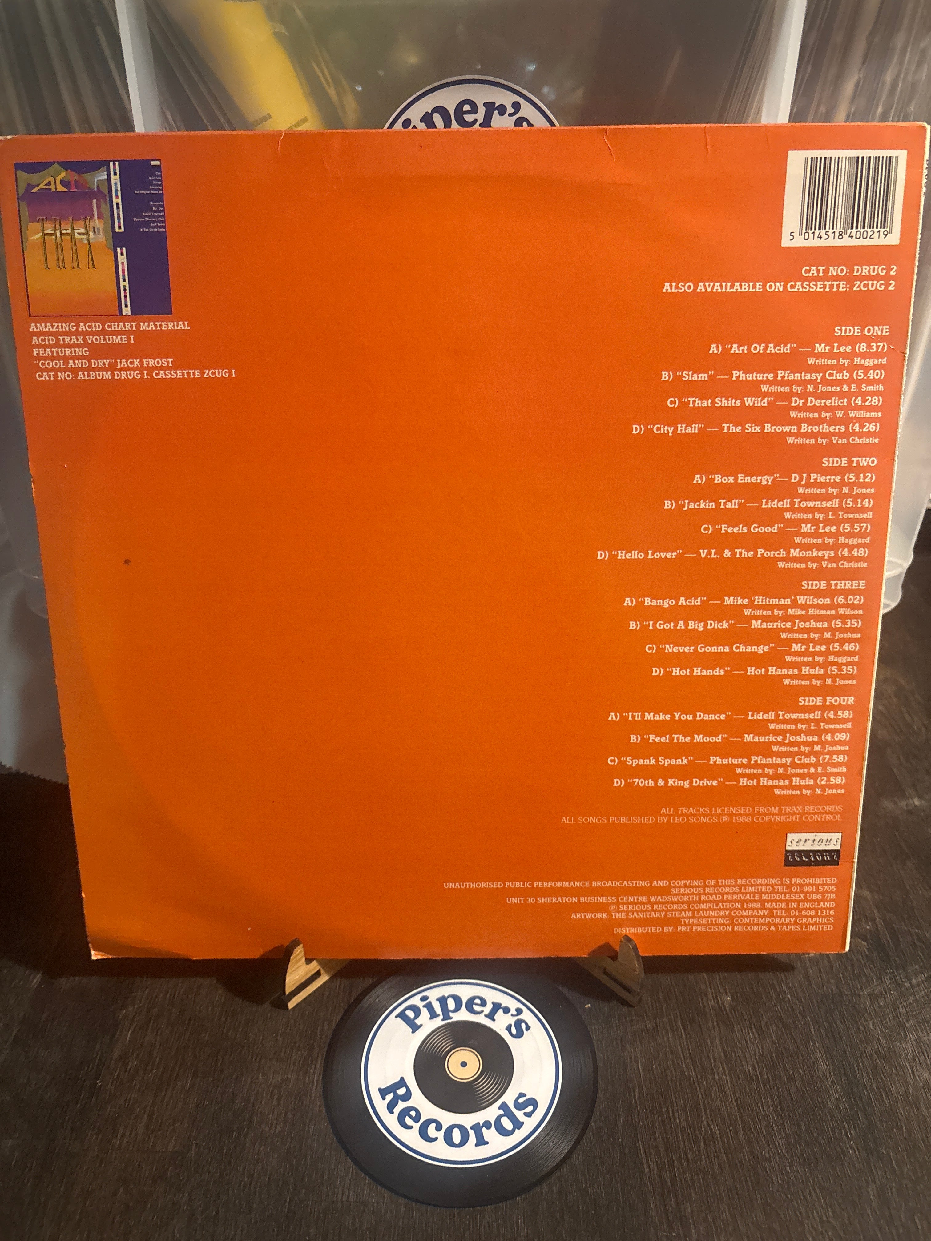 Various – Acid Trax Volume 2 (1988) – 2×LP (DRUG 2)