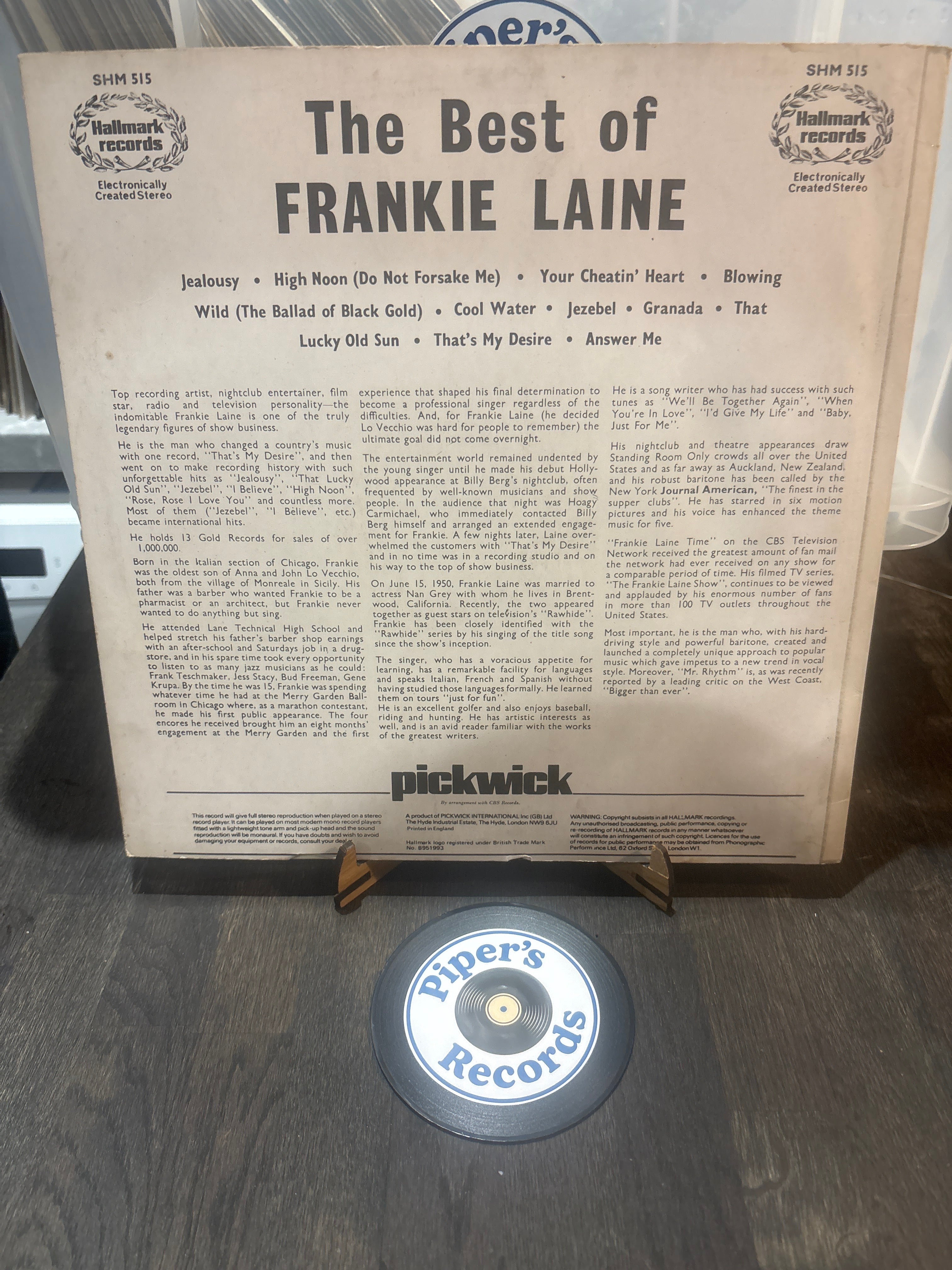 Frankie Laine – The Best Of Frankie Laine (LP)