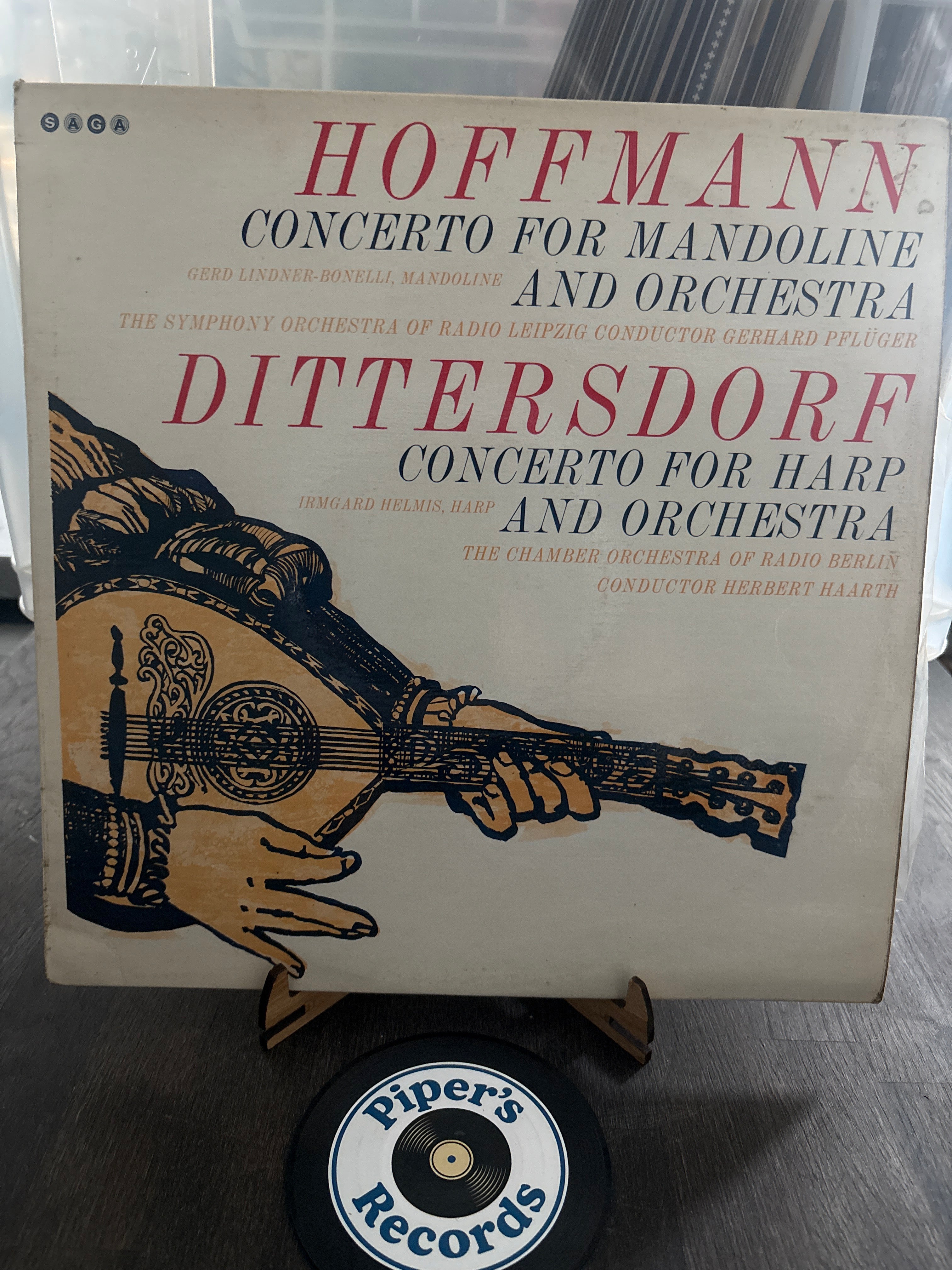 Hoffmann – Concerto for Mandolin & Orchestra / Dittersdorf – Harp Concerto (1964 UK Mono LP)