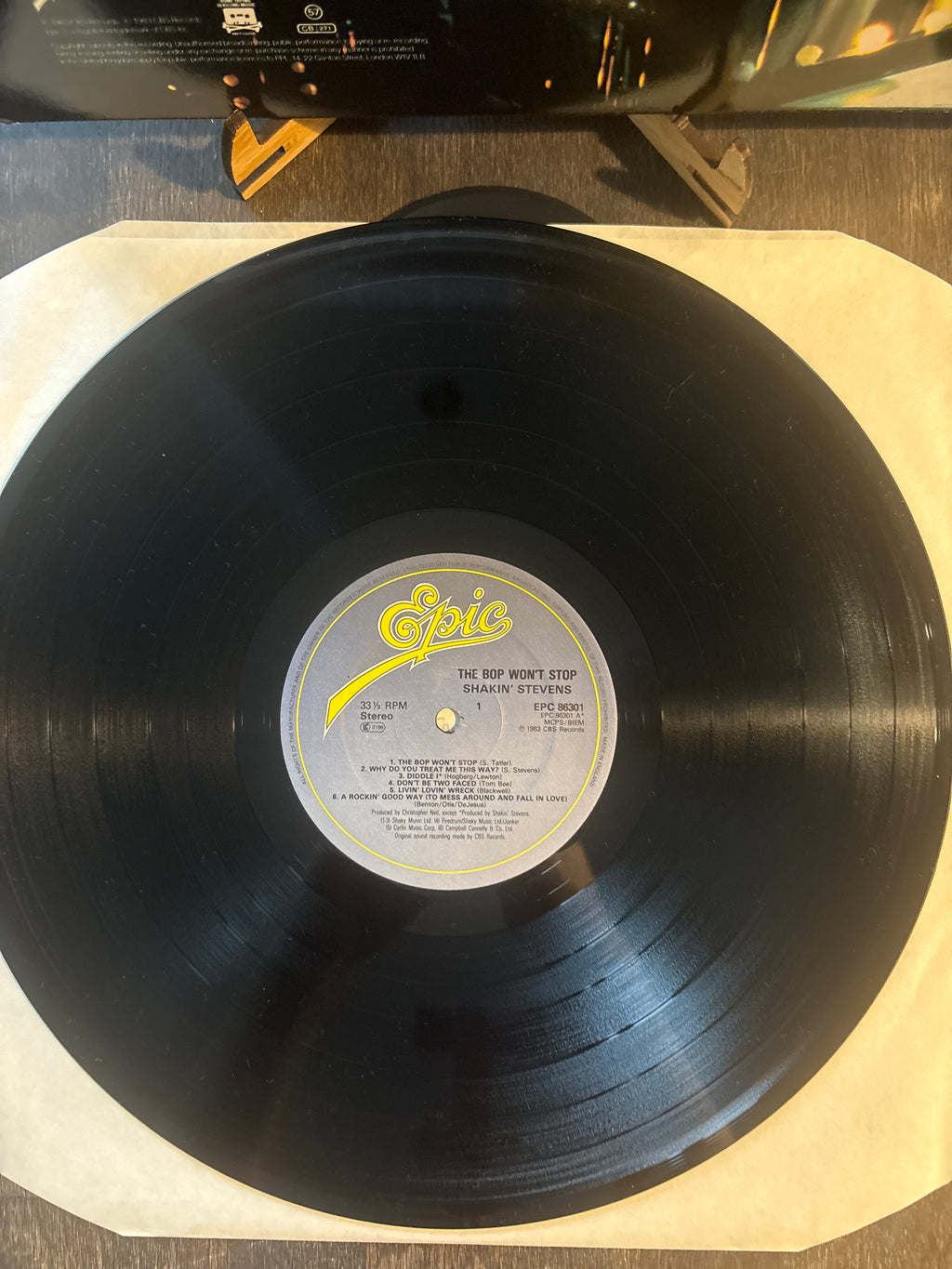 Shakin’ Stevens – The Bop Won’t Stop (LP)