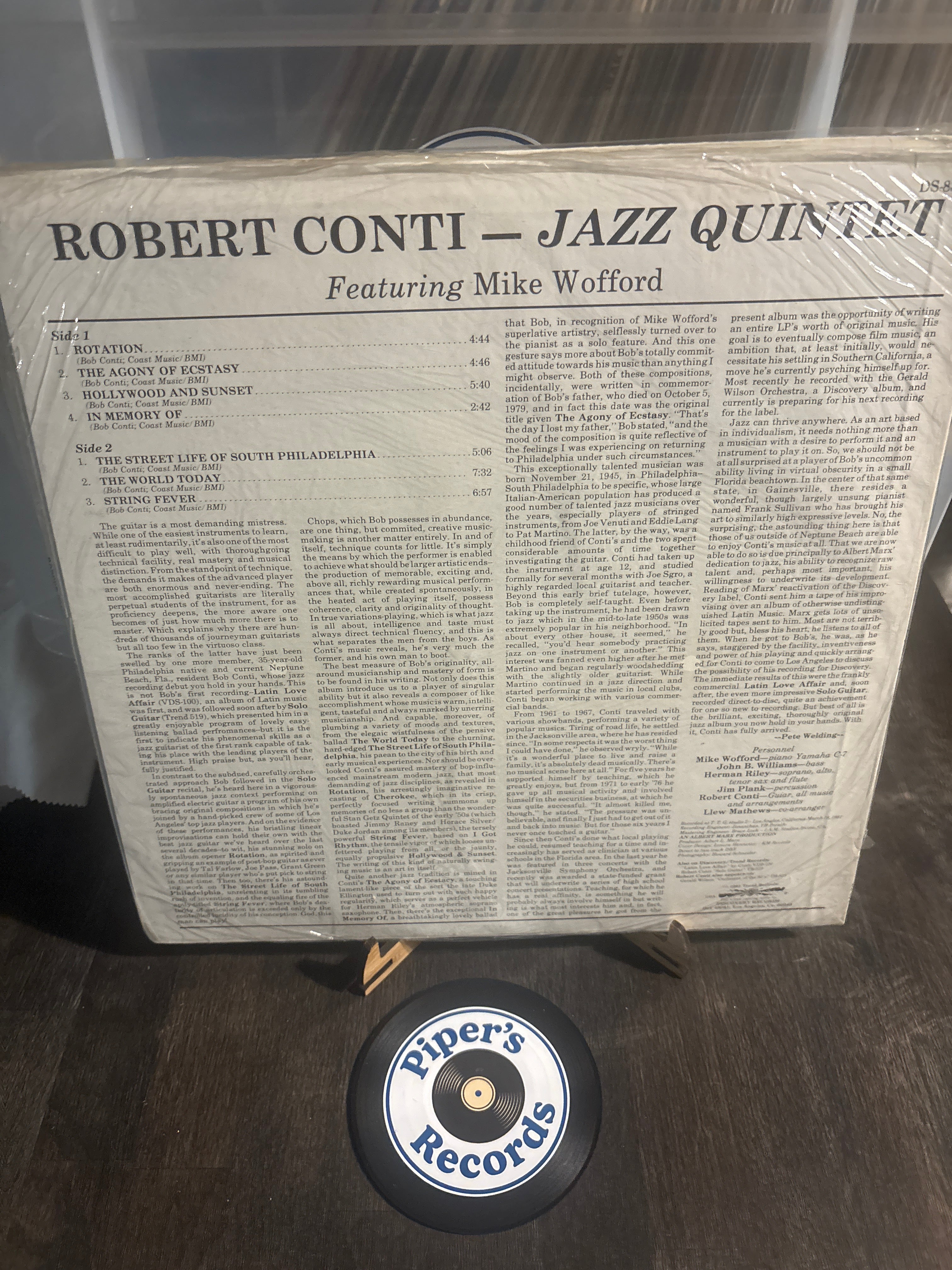 Robert Conti Featuring Mike Wofford – Jazz Quintet (DS‑834)