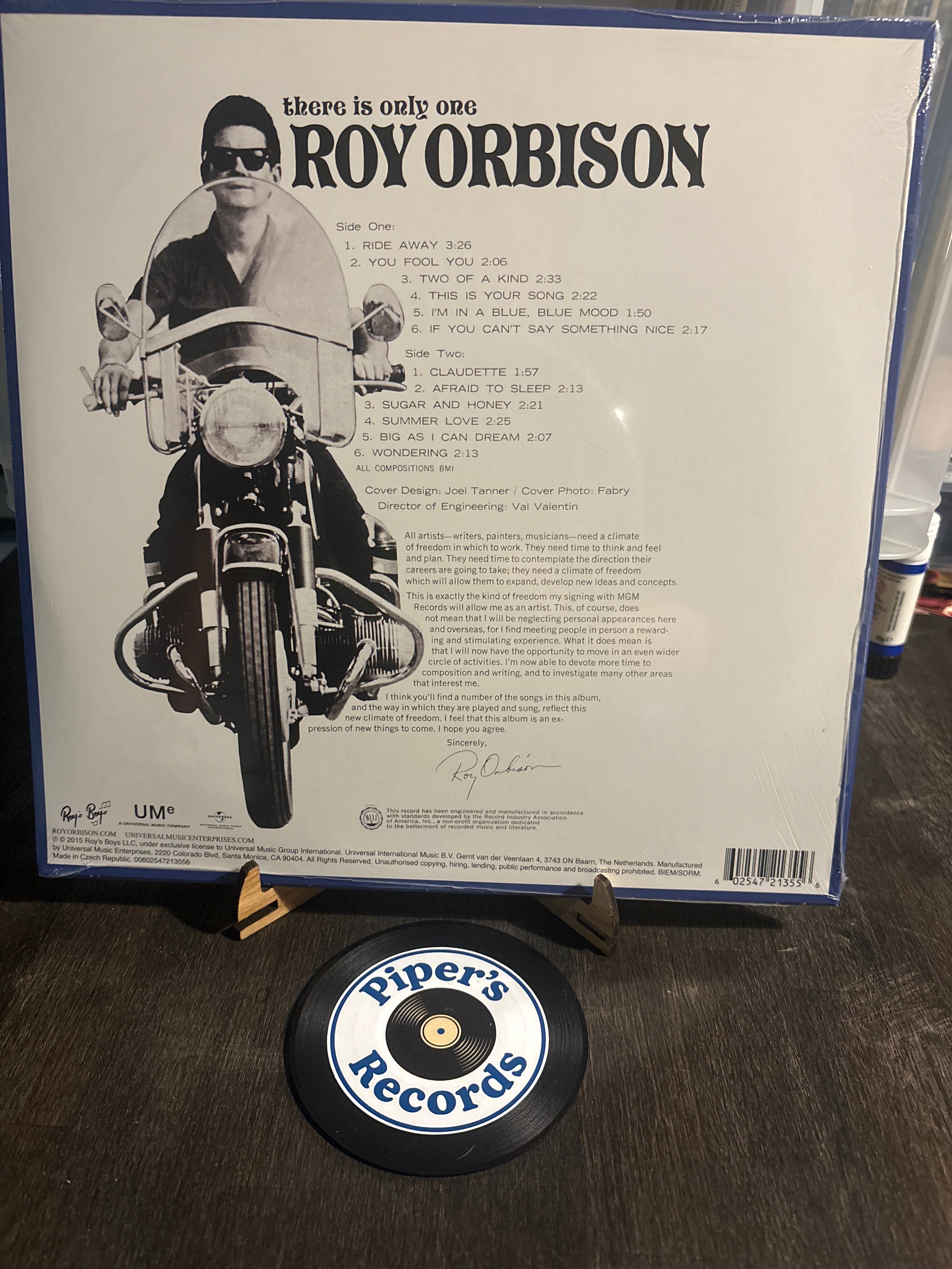 Roy Orbison – There Is Only One Roy Orbison (1965 UK LP)