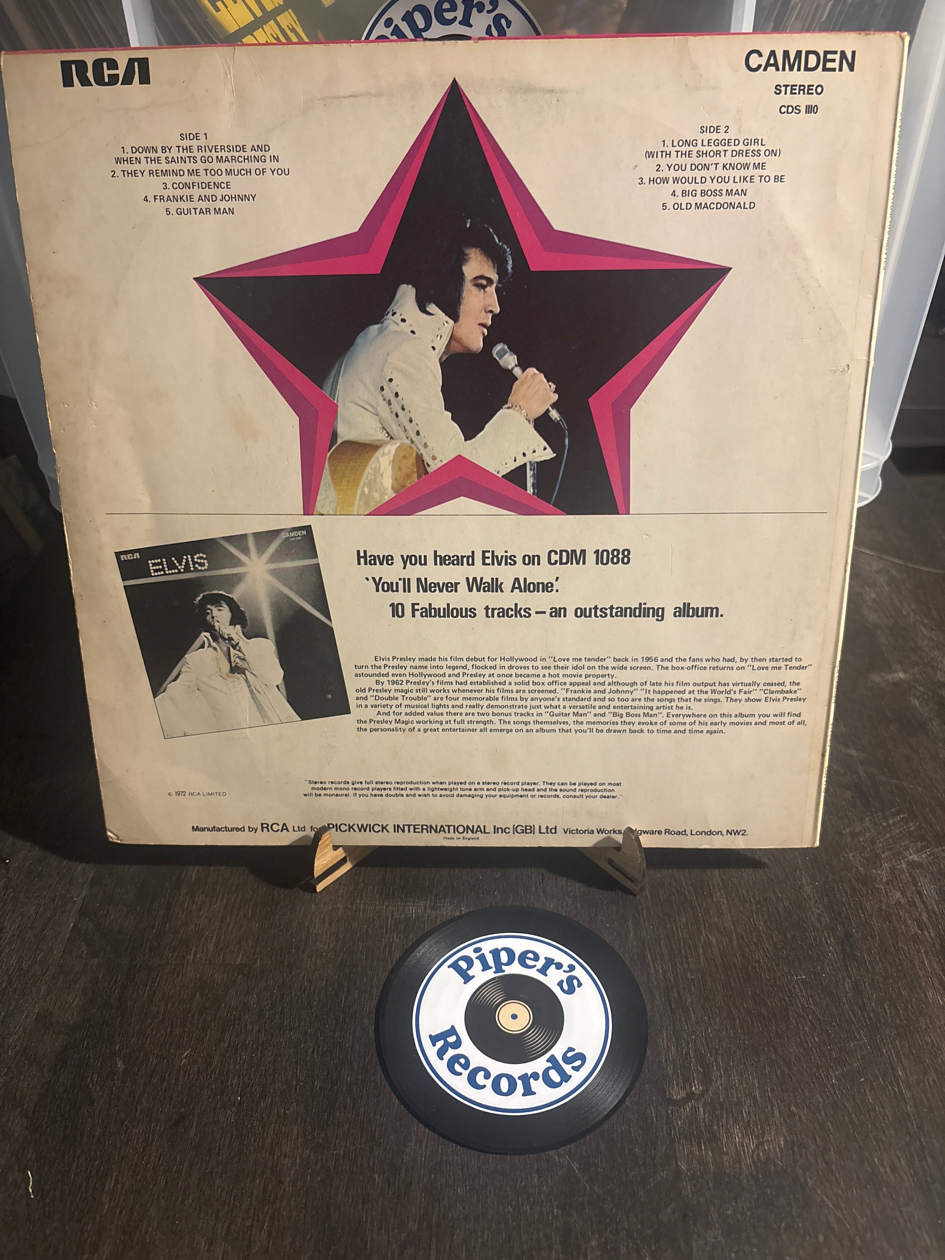 Elvis Presley – Elvis Sings Hits From His Movies (LP)